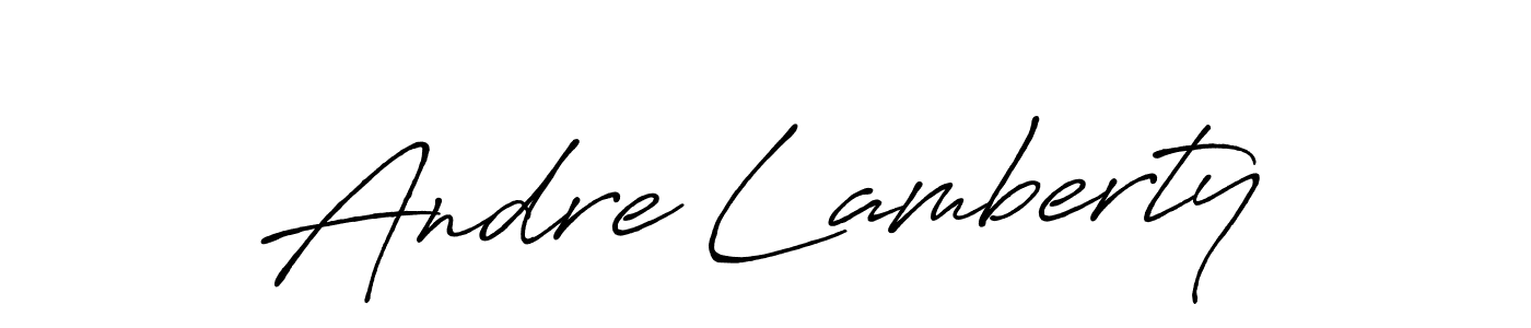 Use a signature maker to create a handwritten signature online. With this signature software, you can design (Antro_Vectra_Bolder) your own signature for name Andre Lamberty. Andre Lamberty signature style 7 images and pictures png