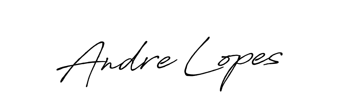 It looks lik you need a new signature style for name Andre Lopes. Design unique handwritten (Antro_Vectra_Bolder) signature with our free signature maker in just a few clicks. Andre Lopes signature style 7 images and pictures png