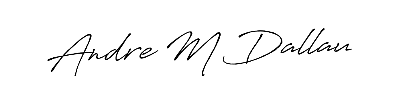 How to Draw Andre M Dallau signature style? Antro_Vectra_Bolder is a latest design signature styles for name Andre M Dallau. Andre M Dallau signature style 7 images and pictures png
