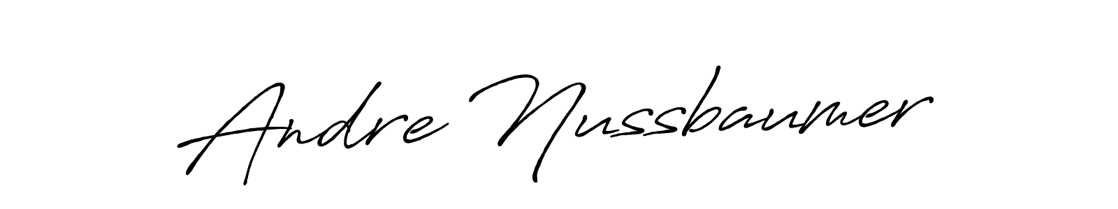 The best way (Antro_Vectra_Bolder) to make a short signature is to pick only two or three words in your name. The name Andre Nussbaumer include a total of six letters. For converting this name. Andre Nussbaumer signature style 7 images and pictures png