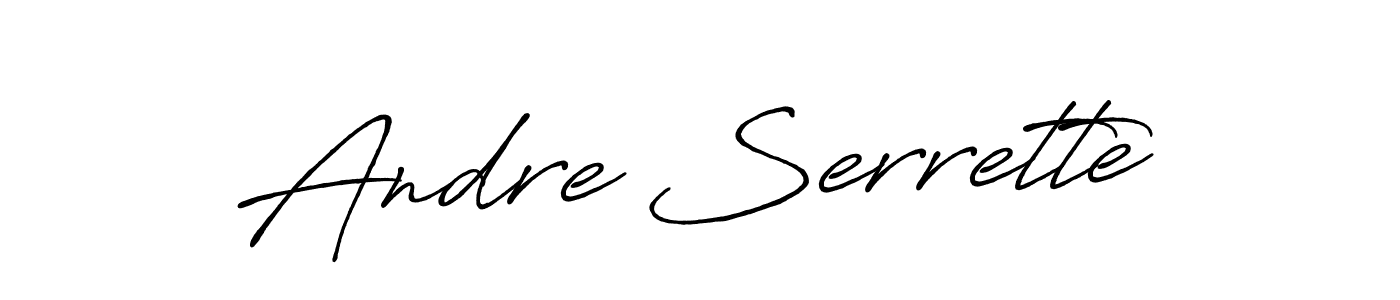 if you are searching for the best signature style for your name Andre Serrette. so please give up your signature search. here we have designed multiple signature styles  using Antro_Vectra_Bolder. Andre Serrette signature style 7 images and pictures png