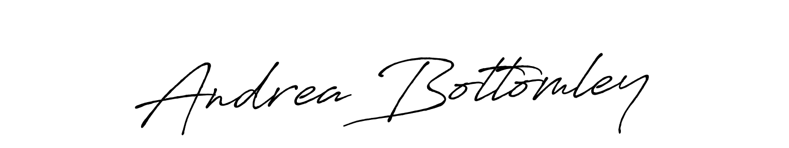 Create a beautiful signature design for name Andrea Bottomley. With this signature (Antro_Vectra_Bolder) fonts, you can make a handwritten signature for free. Andrea Bottomley signature style 7 images and pictures png