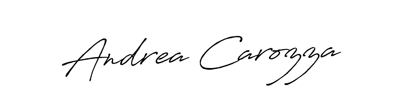 How to make Andrea Carozza signature? Antro_Vectra_Bolder is a professional autograph style. Create handwritten signature for Andrea Carozza name. Andrea Carozza signature style 7 images and pictures png