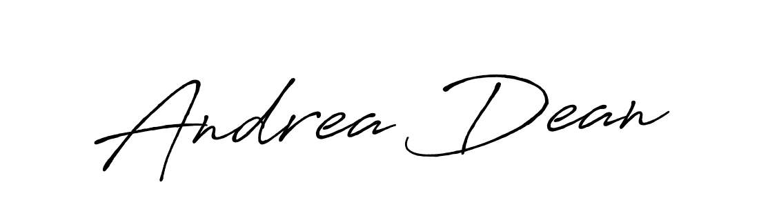 The best way (Antro_Vectra_Bolder) to make a short signature is to pick only two or three words in your name. The name Andrea Dean include a total of six letters. For converting this name. Andrea Dean signature style 7 images and pictures png
