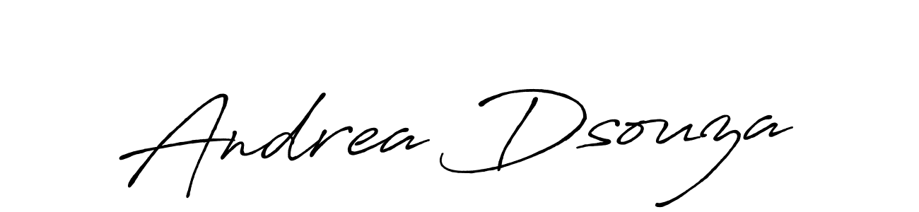 Design your own signature with our free online signature maker. With this signature software, you can create a handwritten (Antro_Vectra_Bolder) signature for name Andrea Dsouza. Andrea Dsouza signature style 7 images and pictures png