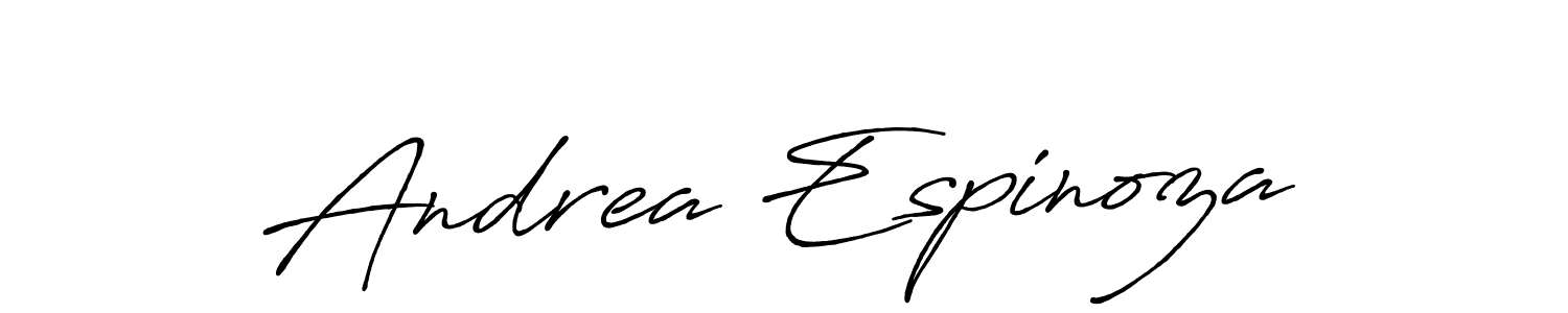 You should practise on your own different ways (Antro_Vectra_Bolder) to write your name (Andrea Espinoza) in signature. don't let someone else do it for you. Andrea Espinoza signature style 7 images and pictures png