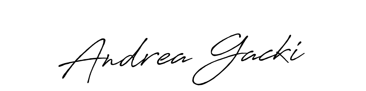 It looks lik you need a new signature style for name Andrea Gacki. Design unique handwritten (Antro_Vectra_Bolder) signature with our free signature maker in just a few clicks. Andrea Gacki signature style 7 images and pictures png