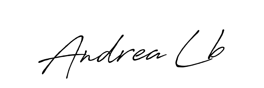 Design your own signature with our free online signature maker. With this signature software, you can create a handwritten (Antro_Vectra_Bolder) signature for name Andrea Lb. Andrea Lb signature style 7 images and pictures png