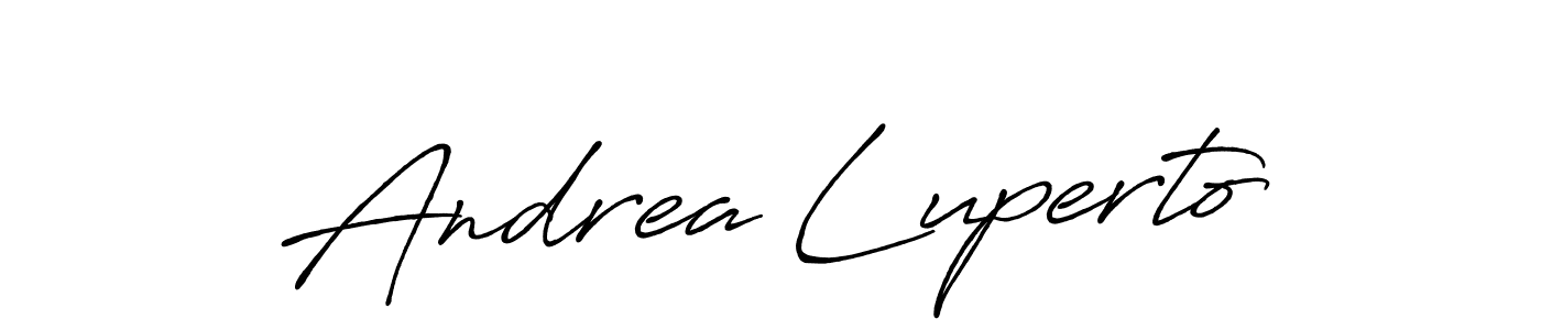 How to make Andrea Luperto signature? Antro_Vectra_Bolder is a professional autograph style. Create handwritten signature for Andrea Luperto name. Andrea Luperto signature style 7 images and pictures png