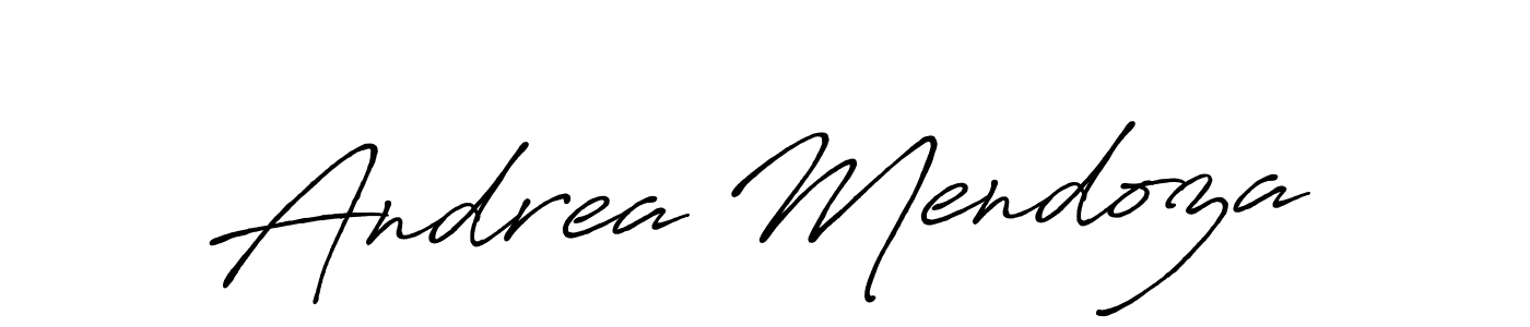 Use a signature maker to create a handwritten signature online. With this signature software, you can design (Antro_Vectra_Bolder) your own signature for name Andrea Mendoza. Andrea Mendoza signature style 7 images and pictures png