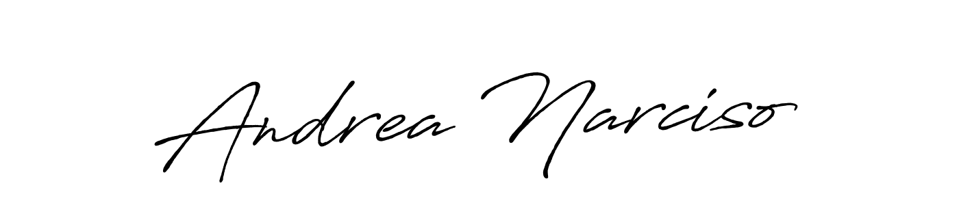 Andrea Narciso stylish signature style. Best Handwritten Sign (Antro_Vectra_Bolder) for my name. Handwritten Signature Collection Ideas for my name Andrea Narciso. Andrea Narciso signature style 7 images and pictures png