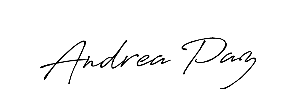 Design your own signature with our free online signature maker. With this signature software, you can create a handwritten (Antro_Vectra_Bolder) signature for name Andrea Paz. Andrea Paz signature style 7 images and pictures png