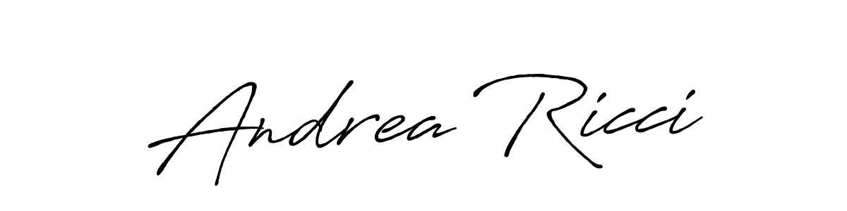 Use a signature maker to create a handwritten signature online. With this signature software, you can design (Antro_Vectra_Bolder) your own signature for name Andrea Ricci. Andrea Ricci signature style 7 images and pictures png