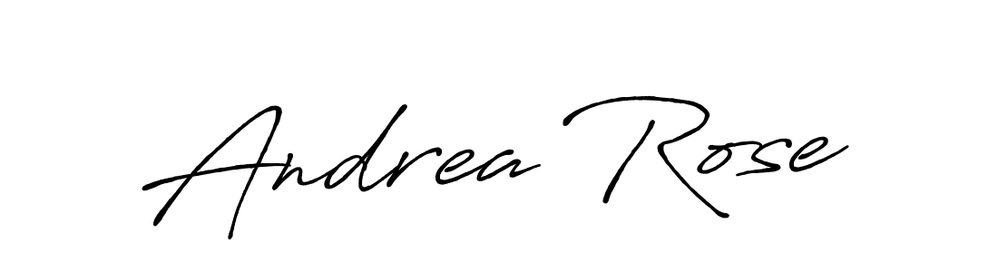 Design your own signature with our free online signature maker. With this signature software, you can create a handwritten (Antro_Vectra_Bolder) signature for name Andrea Rose. Andrea Rose signature style 7 images and pictures png