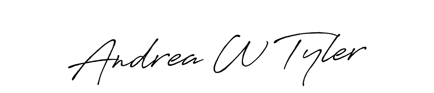 Make a beautiful signature design for name Andrea W Tyler. Use this online signature maker to create a handwritten signature for free. Andrea W Tyler signature style 7 images and pictures png