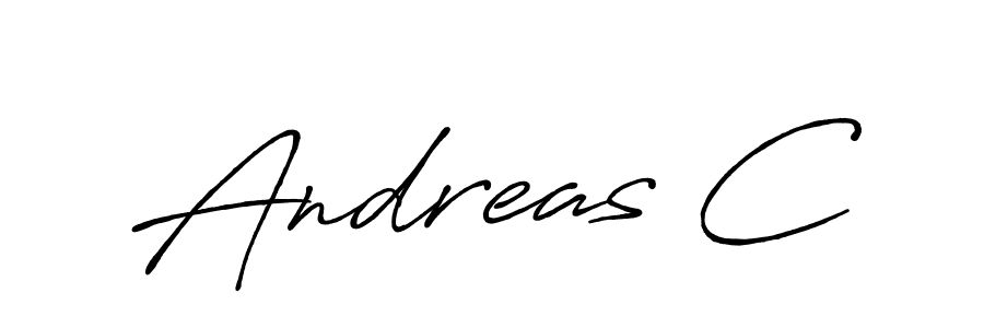 Best and Professional Signature Style for Andreas C. Antro_Vectra_Bolder Best Signature Style Collection. Andreas C signature style 7 images and pictures png