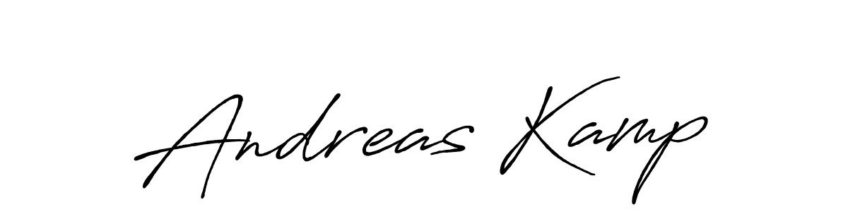 Andreas Kamp stylish signature style. Best Handwritten Sign (Antro_Vectra_Bolder) for my name. Handwritten Signature Collection Ideas for my name Andreas Kamp. Andreas Kamp signature style 7 images and pictures png