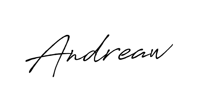 Also we have Andreaw name is the best signature style. Create professional handwritten signature collection using Antro_Vectra_Bolder autograph style. Andreaw signature style 7 images and pictures png