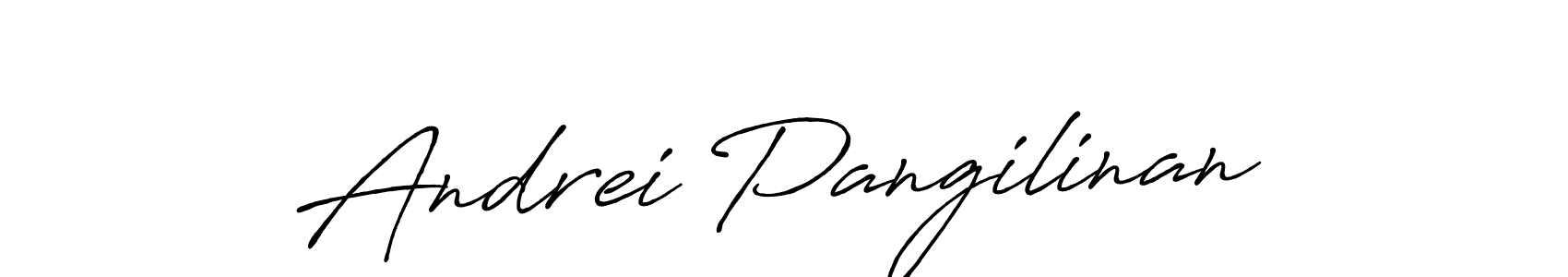 Design your own signature with our free online signature maker. With this signature software, you can create a handwritten (Antro_Vectra_Bolder) signature for name Andrei Pangilinan. Andrei Pangilinan signature style 7 images and pictures png