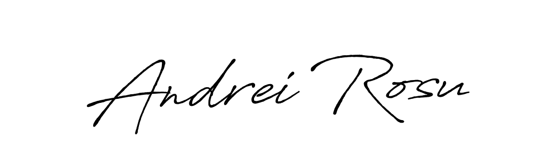 Create a beautiful signature design for name Andrei Rosu. With this signature (Antro_Vectra_Bolder) fonts, you can make a handwritten signature for free. Andrei Rosu signature style 7 images and pictures png