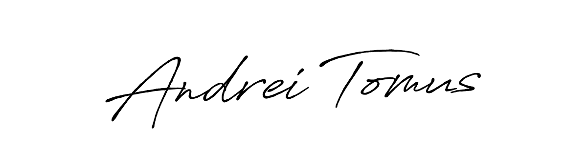 You should practise on your own different ways (Antro_Vectra_Bolder) to write your name (Andrei Tomus) in signature. don't let someone else do it for you. Andrei Tomus signature style 7 images and pictures png