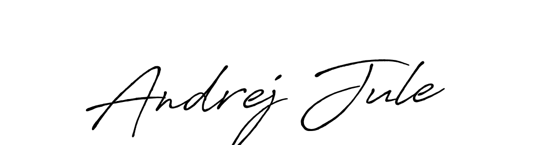 Also You can easily find your signature by using the search form. We will create Andrej Jule name handwritten signature images for you free of cost using Antro_Vectra_Bolder sign style. Andrej Jule signature style 7 images and pictures png