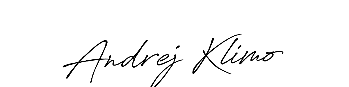 Also we have Andrej Klimo name is the best signature style. Create professional handwritten signature collection using Antro_Vectra_Bolder autograph style. Andrej Klimo signature style 7 images and pictures png