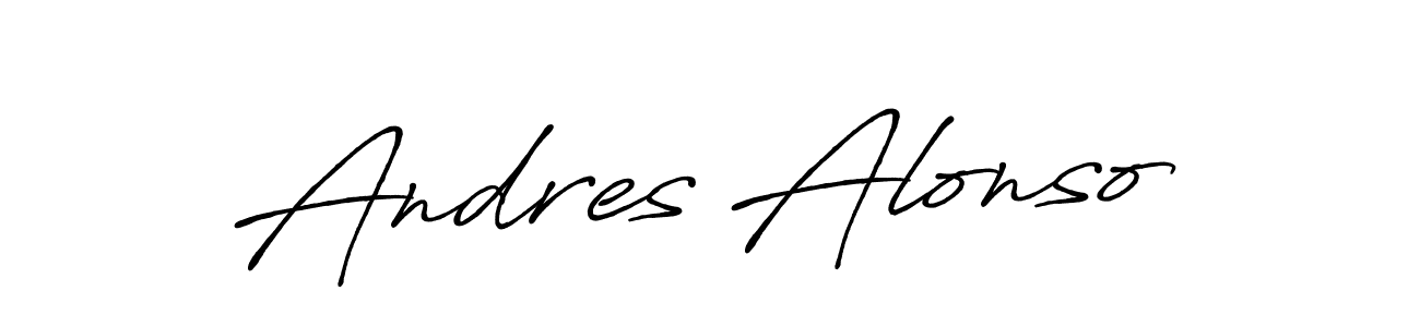 Make a short Andres Alonso signature style. Manage your documents anywhere anytime using Antro_Vectra_Bolder. Create and add eSignatures, submit forms, share and send files easily. Andres Alonso signature style 7 images and pictures png