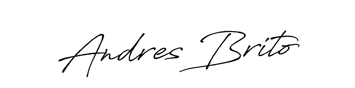 You should practise on your own different ways (Antro_Vectra_Bolder) to write your name (Andres Brito) in signature. don't let someone else do it for you. Andres Brito signature style 7 images and pictures png
