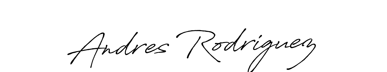 How to make Andres Rodriguez name signature. Use Antro_Vectra_Bolder style for creating short signs online. This is the latest handwritten sign. Andres Rodriguez signature style 7 images and pictures png