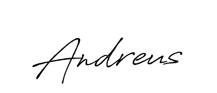 Design your own signature with our free online signature maker. With this signature software, you can create a handwritten (Antro_Vectra_Bolder) signature for name Andreus. Andreus signature style 7 images and pictures png