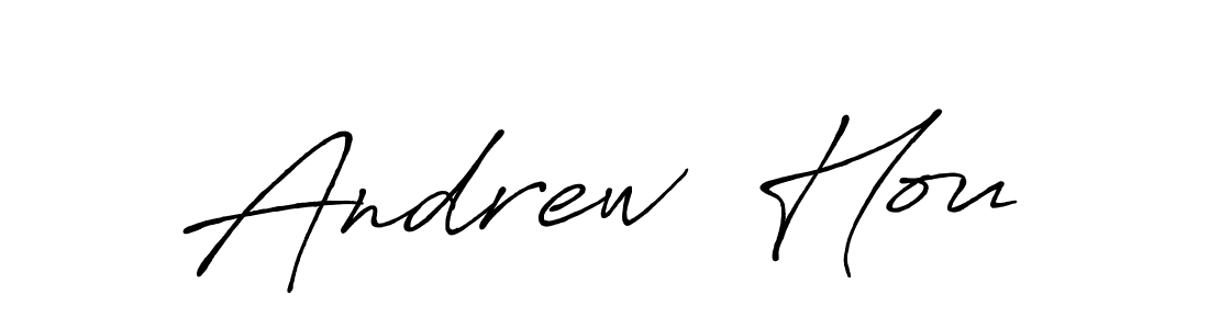 How to make Andrew  Hou signature? Antro_Vectra_Bolder is a professional autograph style. Create handwritten signature for Andrew  Hou name. Andrew  Hou signature style 7 images and pictures png