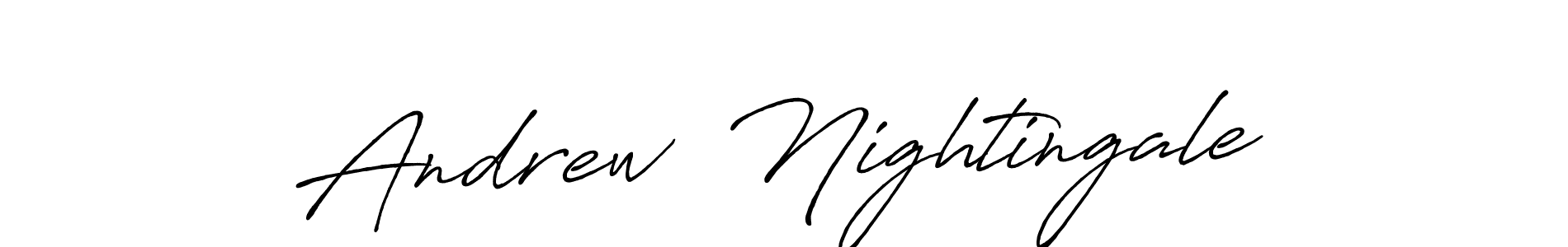 Design your own signature with our free online signature maker. With this signature software, you can create a handwritten (Antro_Vectra_Bolder) signature for name Andrew  Nightingale. Andrew  Nightingale signature style 7 images and pictures png