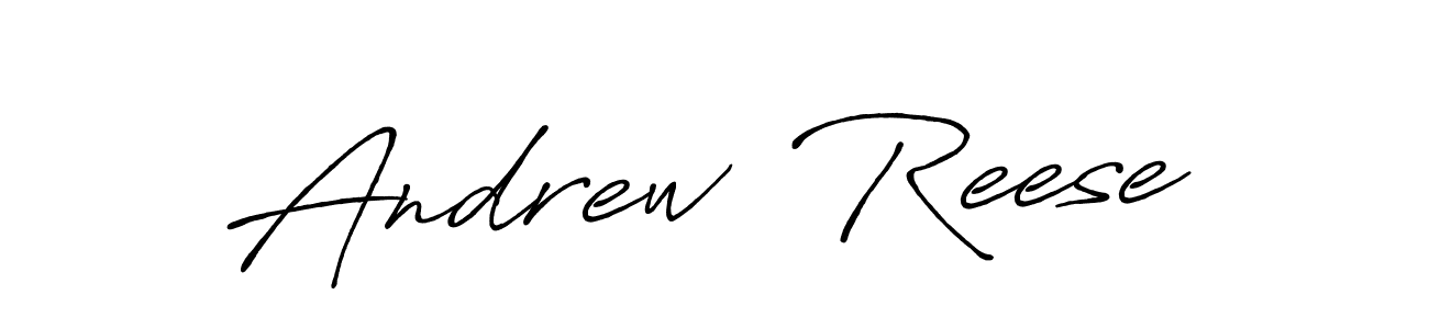Design your own signature with our free online signature maker. With this signature software, you can create a handwritten (Antro_Vectra_Bolder) signature for name Andrew  Reese. Andrew  Reese signature style 7 images and pictures png