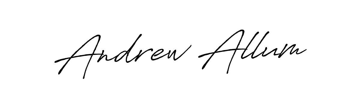 Also we have Andrew Allum name is the best signature style. Create professional handwritten signature collection using Antro_Vectra_Bolder autograph style. Andrew Allum signature style 7 images and pictures png