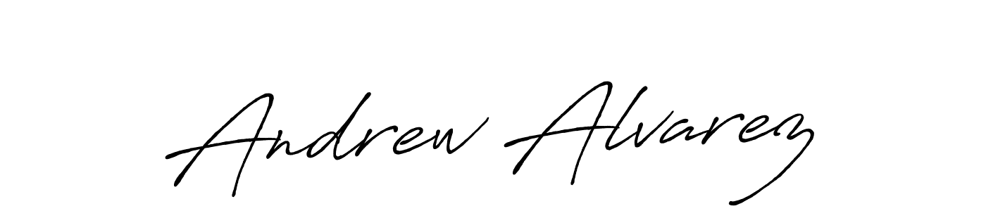 Andrew Alvarez stylish signature style. Best Handwritten Sign (Antro_Vectra_Bolder) for my name. Handwritten Signature Collection Ideas for my name Andrew Alvarez. Andrew Alvarez signature style 7 images and pictures png