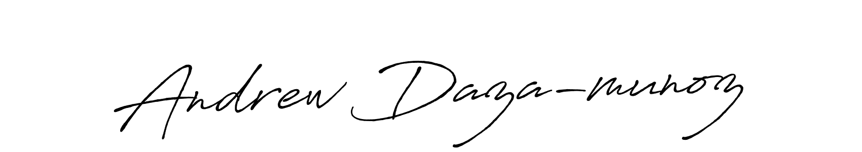 Use a signature maker to create a handwritten signature online. With this signature software, you can design (Antro_Vectra_Bolder) your own signature for name Andrew Daza-munoz. Andrew Daza-munoz signature style 7 images and pictures png