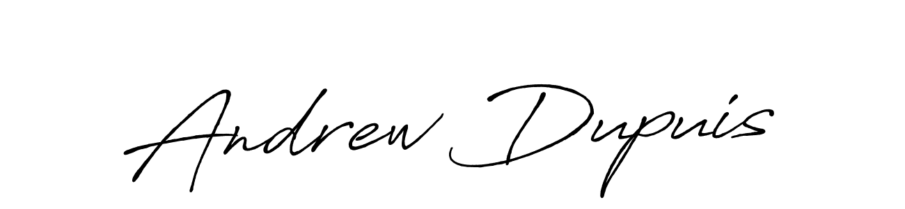 Design your own signature with our free online signature maker. With this signature software, you can create a handwritten (Antro_Vectra_Bolder) signature for name Andrew Dupuis. Andrew Dupuis signature style 7 images and pictures png