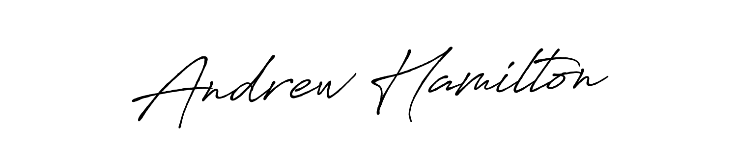 Make a beautiful signature design for name Andrew Hamilton. With this signature (Antro_Vectra_Bolder) style, you can create a handwritten signature for free. Andrew Hamilton signature style 7 images and pictures png