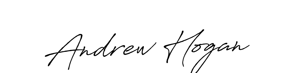 Create a beautiful signature design for name Andrew Hogan. With this signature (Antro_Vectra_Bolder) fonts, you can make a handwritten signature for free. Andrew Hogan signature style 7 images and pictures png