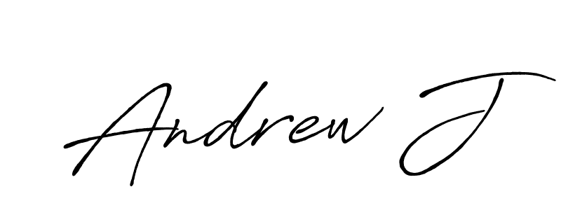 How to make Andrew J signature? Antro_Vectra_Bolder is a professional autograph style. Create handwritten signature for Andrew J name. Andrew J signature style 7 images and pictures png