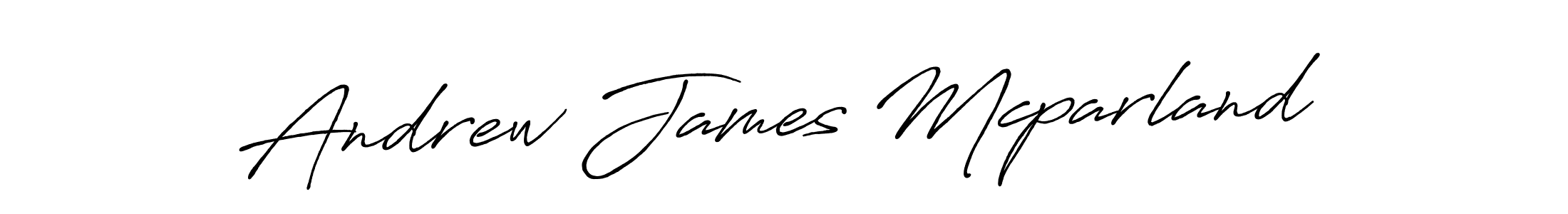 Make a beautiful signature design for name Andrew James Mcparland. With this signature (Antro_Vectra_Bolder) style, you can create a handwritten signature for free. Andrew James Mcparland signature style 7 images and pictures png