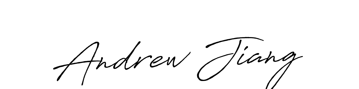 Create a beautiful signature design for name Andrew Jiang. With this signature (Antro_Vectra_Bolder) fonts, you can make a handwritten signature for free. Andrew Jiang signature style 7 images and pictures png