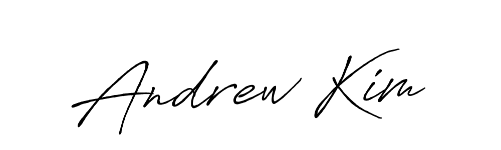 You should practise on your own different ways (Antro_Vectra_Bolder) to write your name (Andrew Kim) in signature. don't let someone else do it for you. Andrew Kim signature style 7 images and pictures png