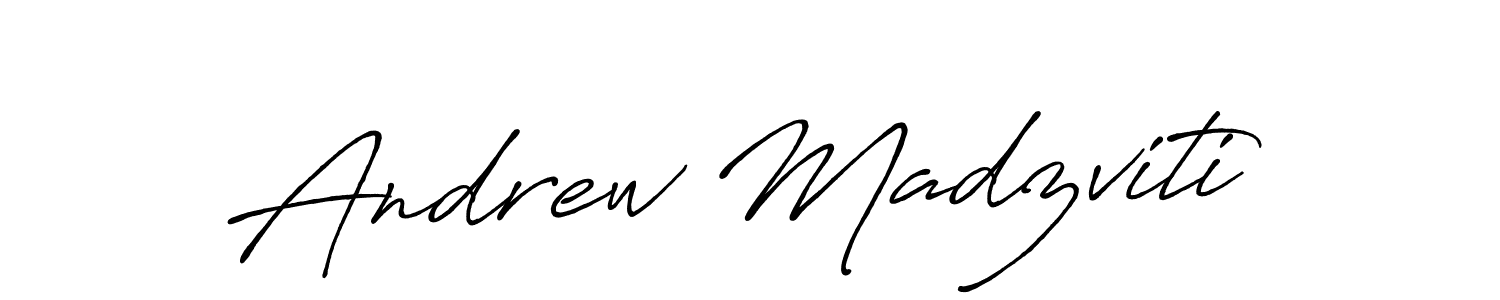 Also we have Andrew Madzviti name is the best signature style. Create professional handwritten signature collection using Antro_Vectra_Bolder autograph style. Andrew Madzviti signature style 7 images and pictures png