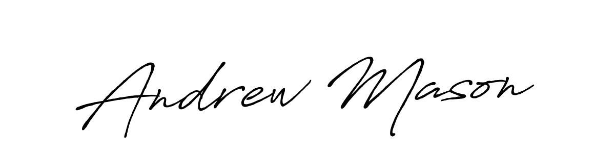 Create a beautiful signature design for name Andrew Mason. With this signature (Antro_Vectra_Bolder) fonts, you can make a handwritten signature for free. Andrew Mason signature style 7 images and pictures png