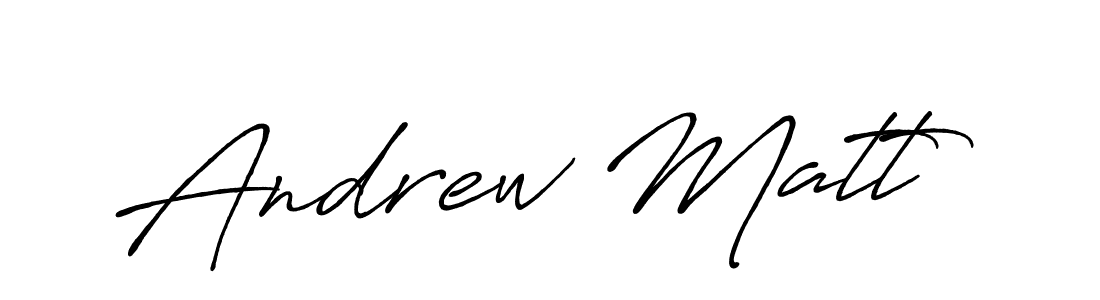 Also You can easily find your signature by using the search form. We will create Andrew Matt name handwritten signature images for you free of cost using Antro_Vectra_Bolder sign style. Andrew Matt signature style 7 images and pictures png