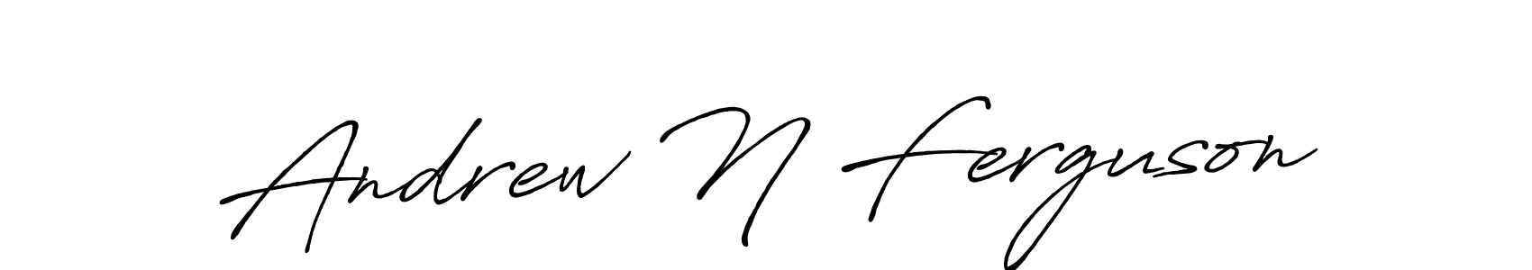 Andrew N Ferguson stylish signature style. Best Handwritten Sign (Antro_Vectra_Bolder) for my name. Handwritten Signature Collection Ideas for my name Andrew N Ferguson. Andrew N Ferguson signature style 7 images and pictures png