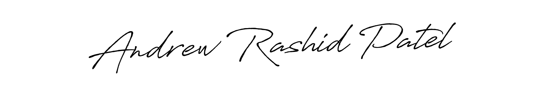 Also we have Andrew Rashid Patel name is the best signature style. Create professional handwritten signature collection using Antro_Vectra_Bolder autograph style. Andrew Rashid Patel signature style 7 images and pictures png