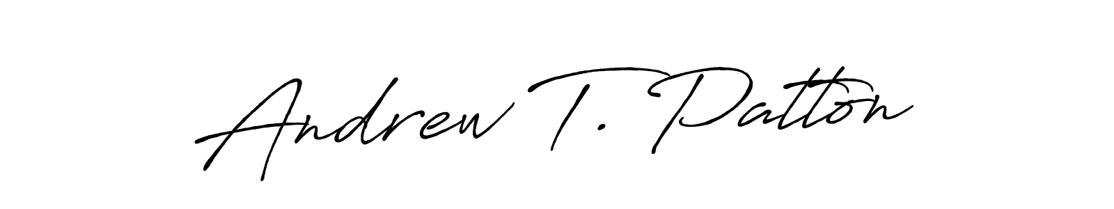 Andrew T. Patton stylish signature style. Best Handwritten Sign (Antro_Vectra_Bolder) for my name. Handwritten Signature Collection Ideas for my name Andrew T. Patton. Andrew T. Patton signature style 7 images and pictures png